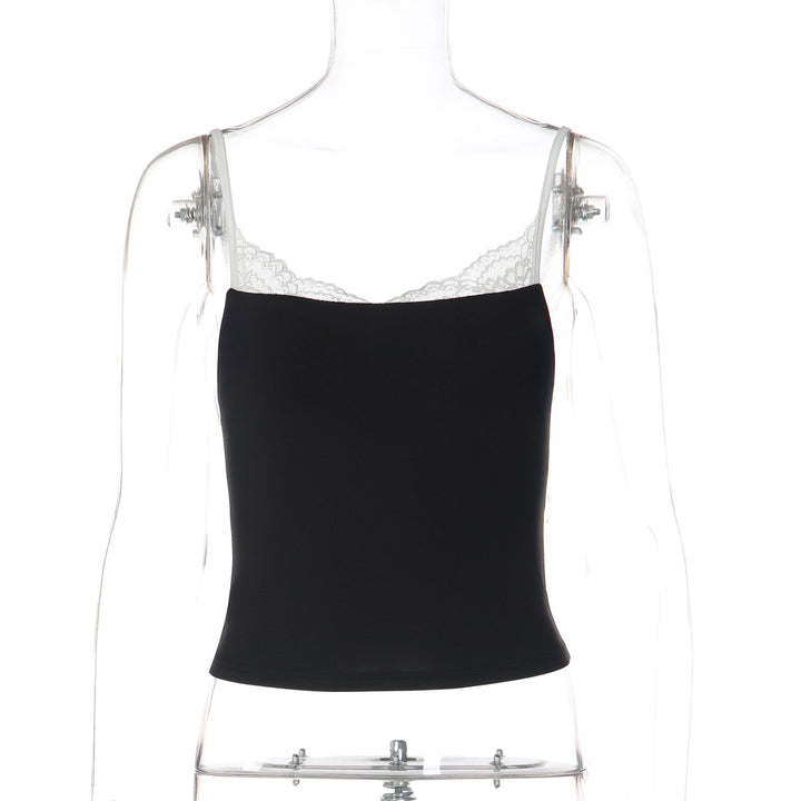 Damen Spitzen-Trägershirt mit elegantem Unterhemd-Design Drune