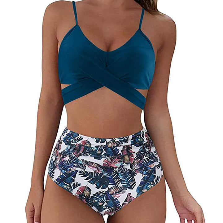 Damen Crop-Top Bikini-Set mit geflochtenem Design Drune