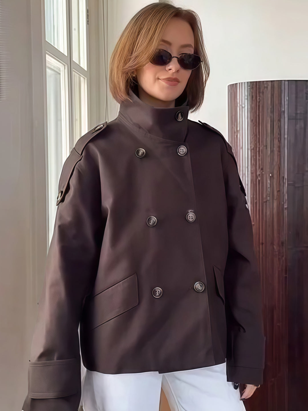 Damen modische und funktionale Trenchjacke Drune