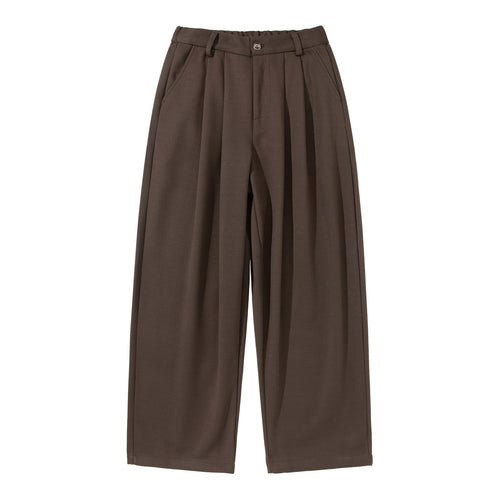 Damen Hochtaillierte Culotte-Hose mit Bundfalten und elastischem Rückenteil Drune