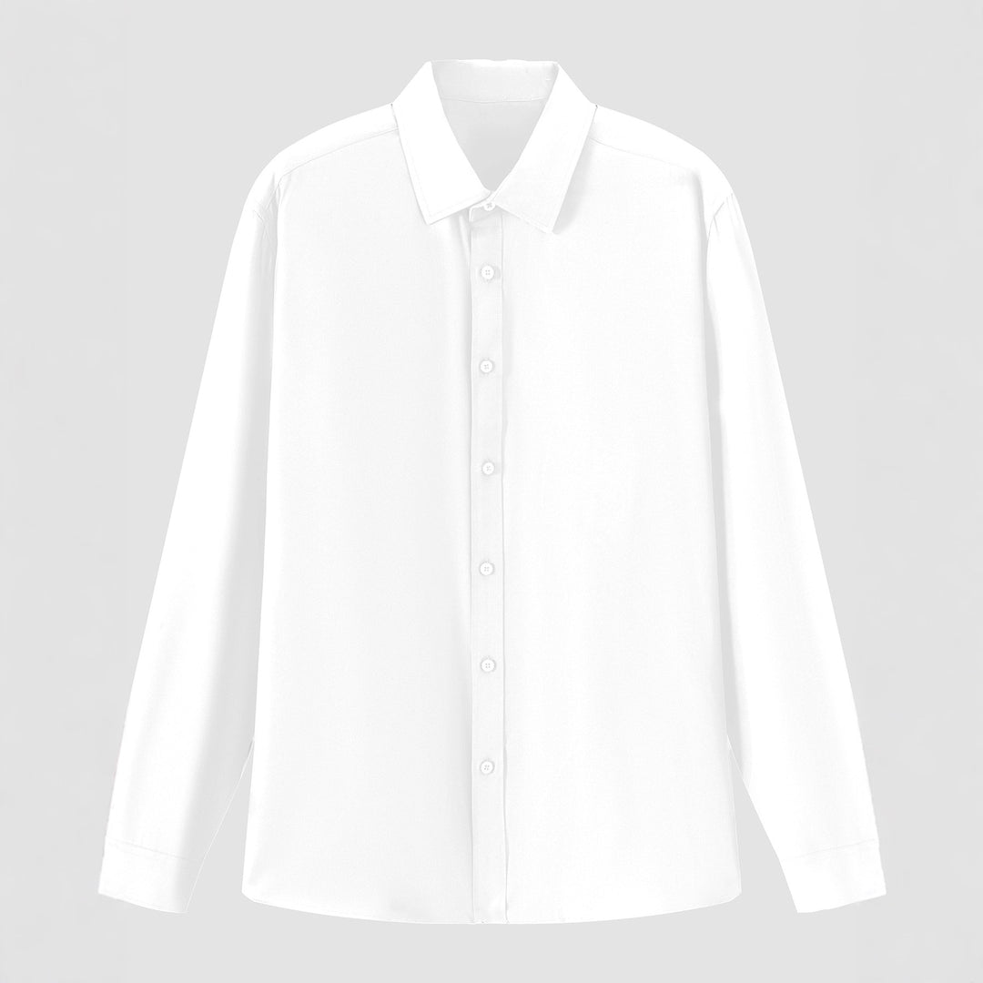 Damen elegantes Langarmhemd aus hochwertigem Stoff mit schmalem Schnitt Drune