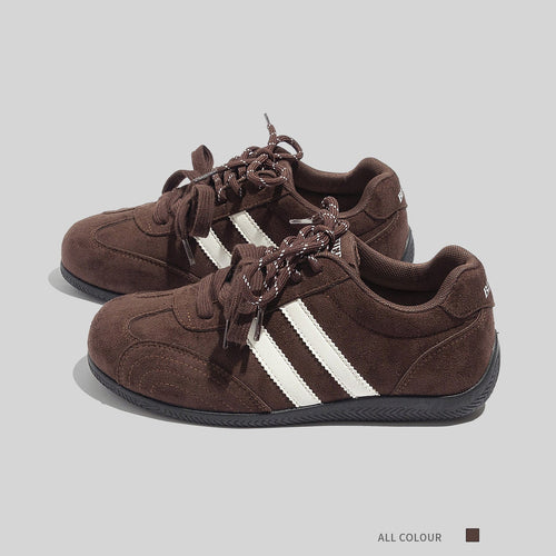 Damen Sportliche Sneaker mit rutschfester Gummisohle und weichem Wildleder-Obermaterial Drune