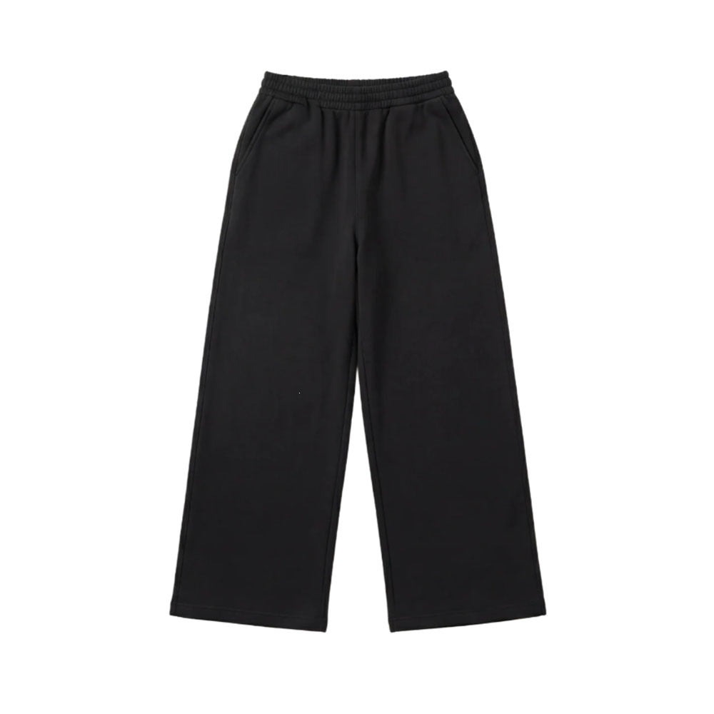 Damen nan Wide‑Leg Relaxhose mit hohem Komfortbund, seitlichen Eingrifftaschen und weichem Fleece-Innenfutter Drune