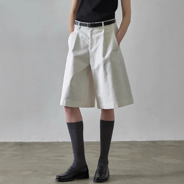 Damen Elegante und bequeme weitem Stoff-Shorts Drune