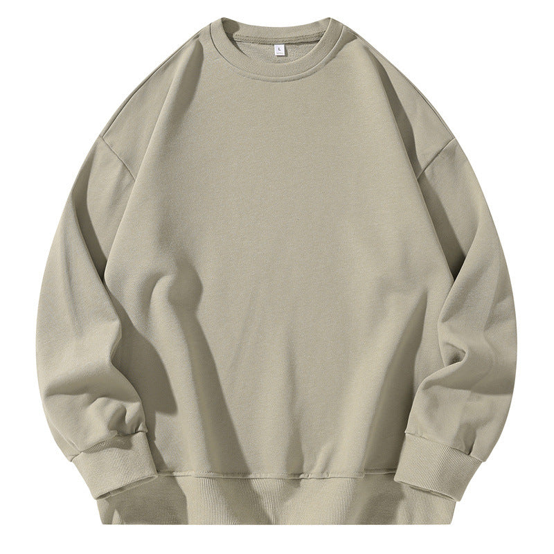 Unisex Oversize-Sweatshirt mit Rundhalsausschnitt, überschnittener Schulter und geripptem Saum Drune