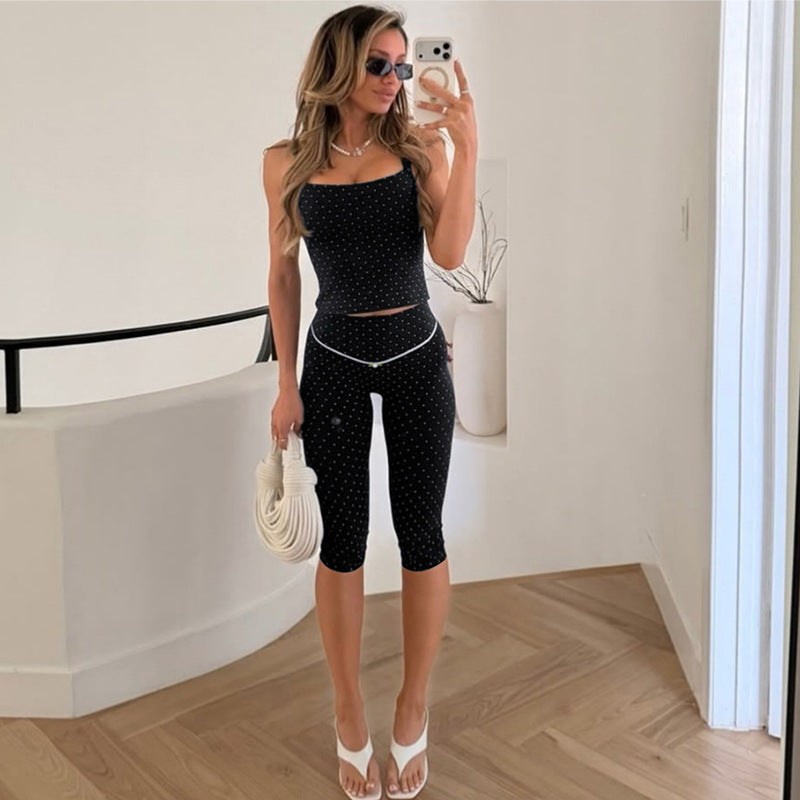 Damen Sportliches Oberteil und Leggings-Set Drune