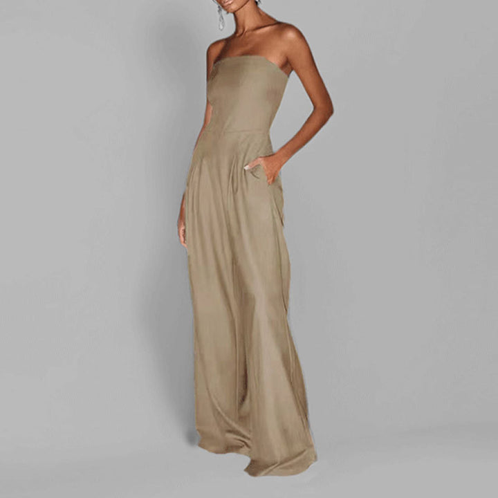 Damen Elegantes strapless Abendkleid mit seitlichen Taschen Drune