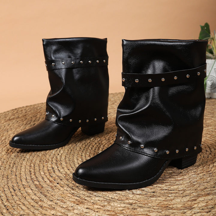 Damen Modische und schicke Stiefeletten Drune