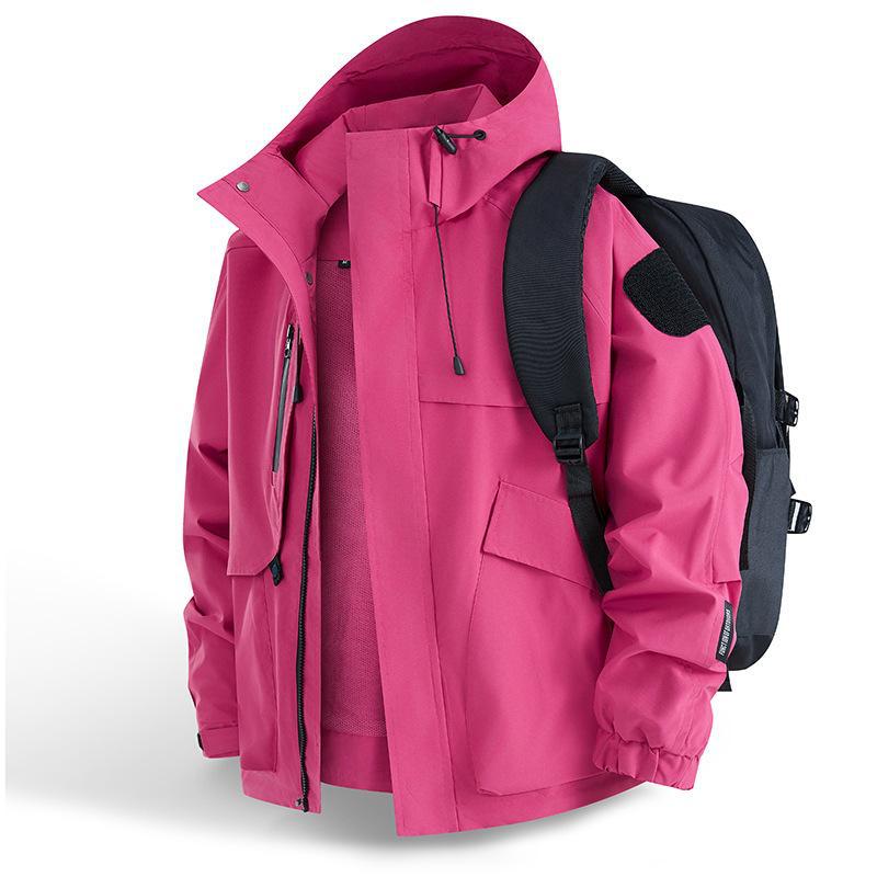 Herren Urbaner wetterabweisender Kapuzenparka mit Multifunktionstaschen und Mesh-Innenfutter Drune