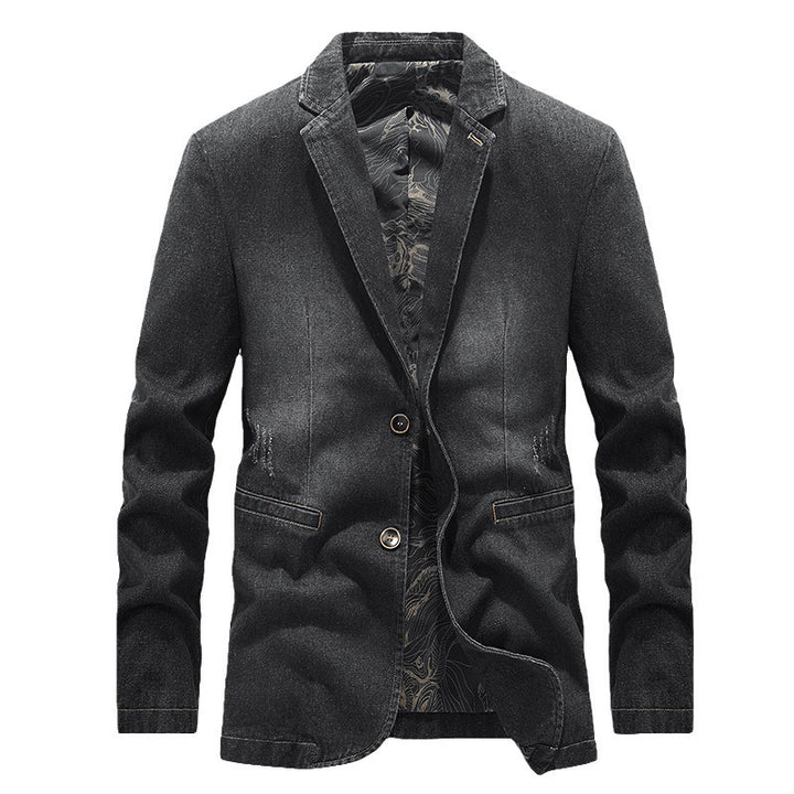 Herren Modische Denim Blazer Drune
