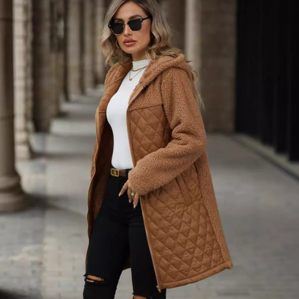 Damen Übergangsjacke mit kuscheligem Fleece und Kapuze Drune