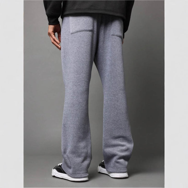 Herren nan locker geschnittene Jogginghose mit geradem Bein und elastischem Kordelbund Drune