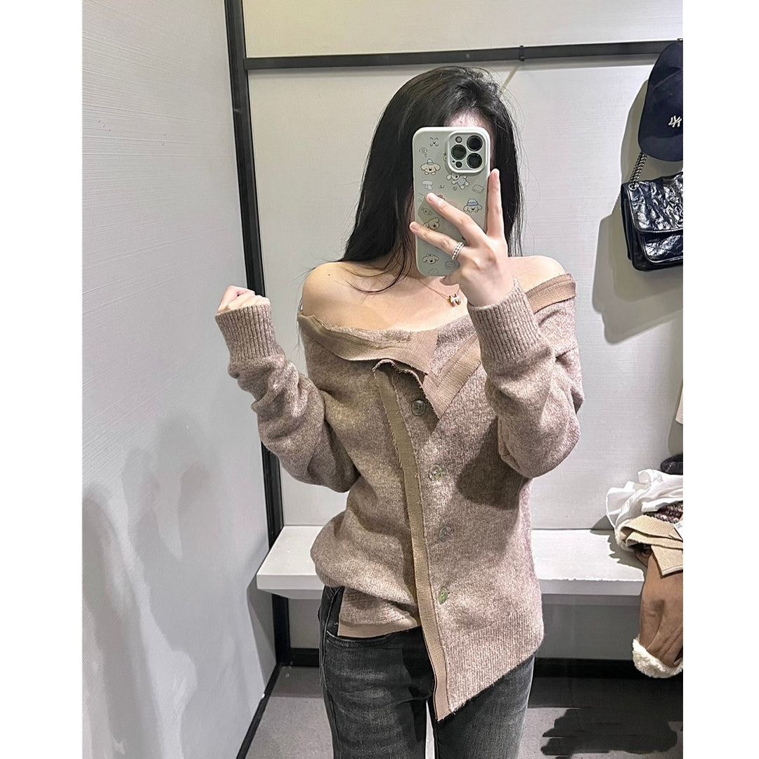 Damen Kuschelweicher Cardigan mit geschmackvollem Bindegürtel Drune