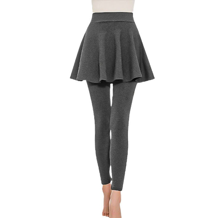 Damen Leggingsrock mit hohem Bund und integriertem Unterteil Drune