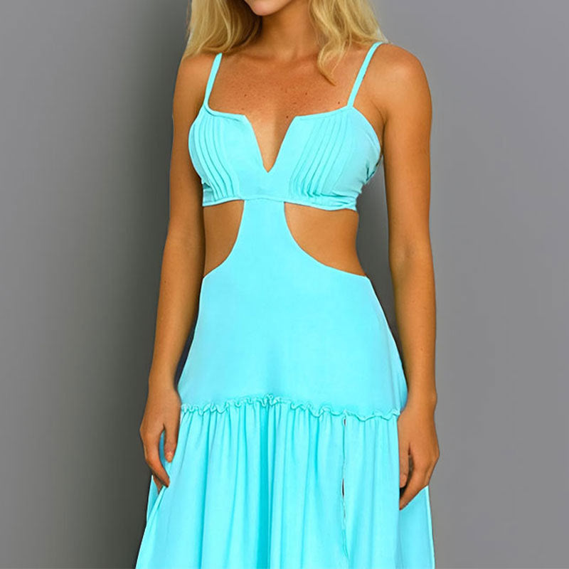 Damen Strandkleid mit Cut-Out-Design Drune