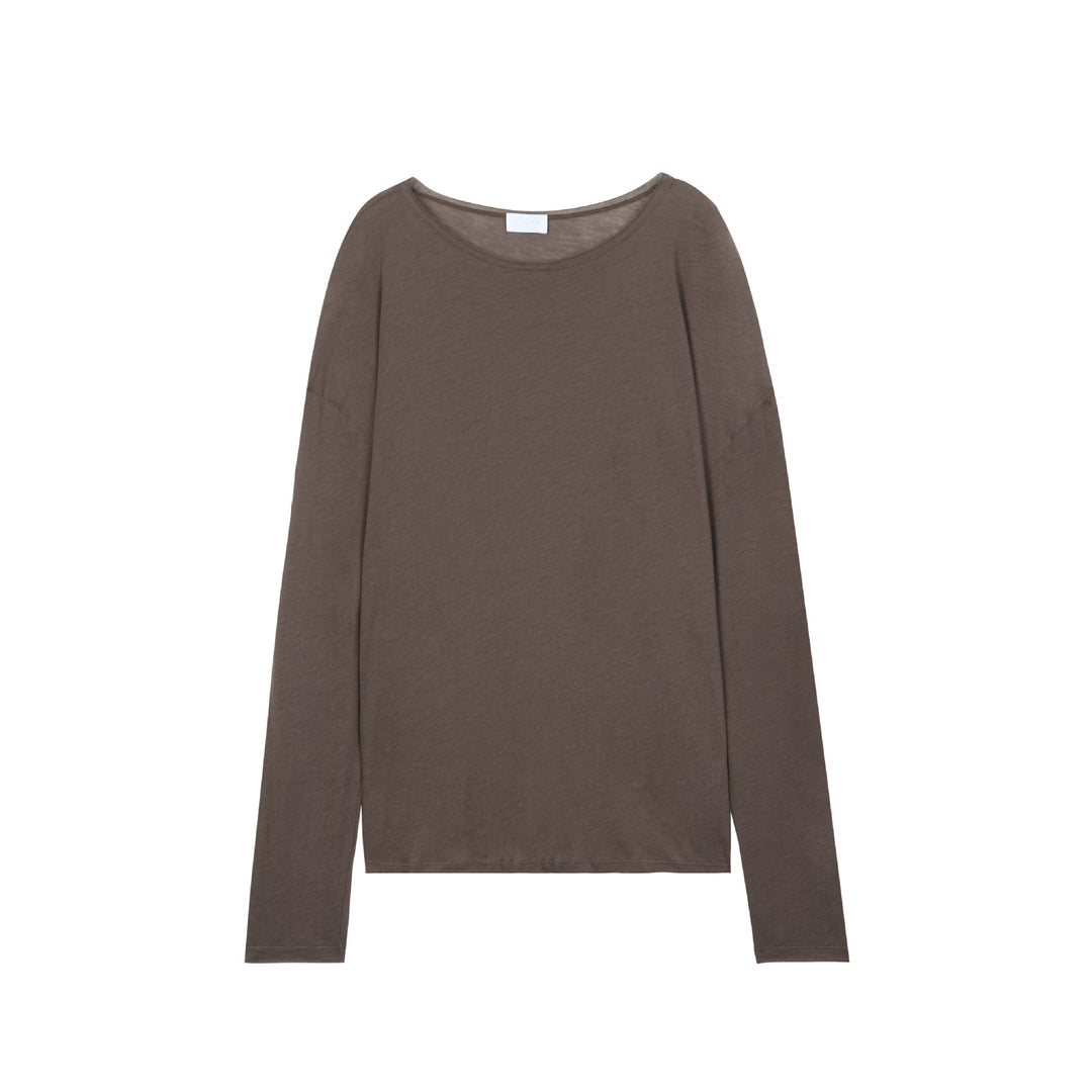 Damen lässiges Langarmshirt aus hochwertigem Baumwollmix Drune