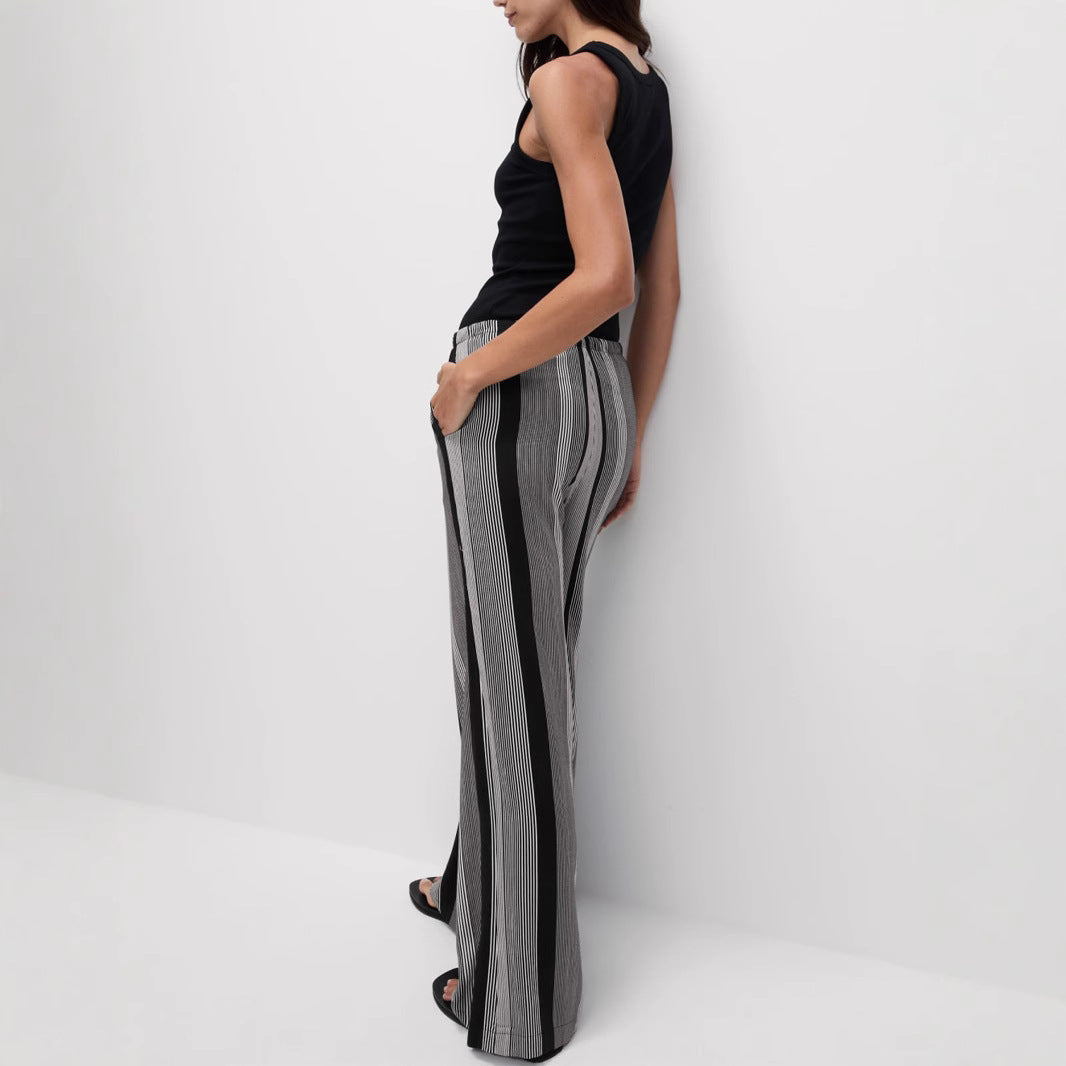 Damen Weit geschnittene Sommerhose mit elastischem Bund Drune