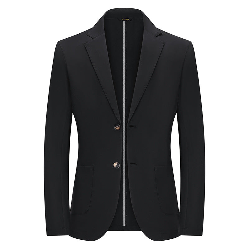 Herren Modernes Slim-Fit Sakko mit schmalem Revers und aufgesetzten Taschen Drune