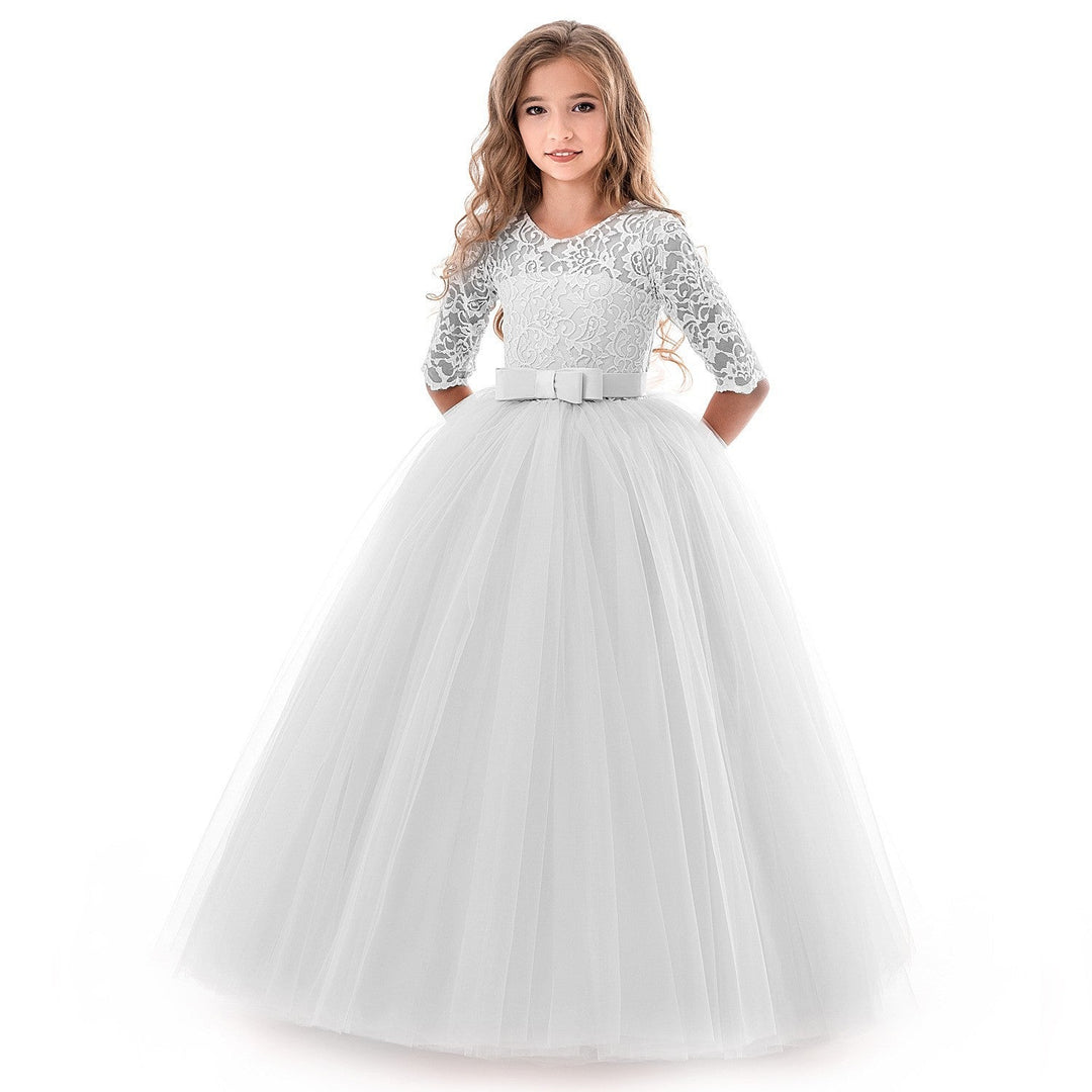 Damen Prinzessinnenkleid mit Spitzenoberteil und Tüllrock Drune
