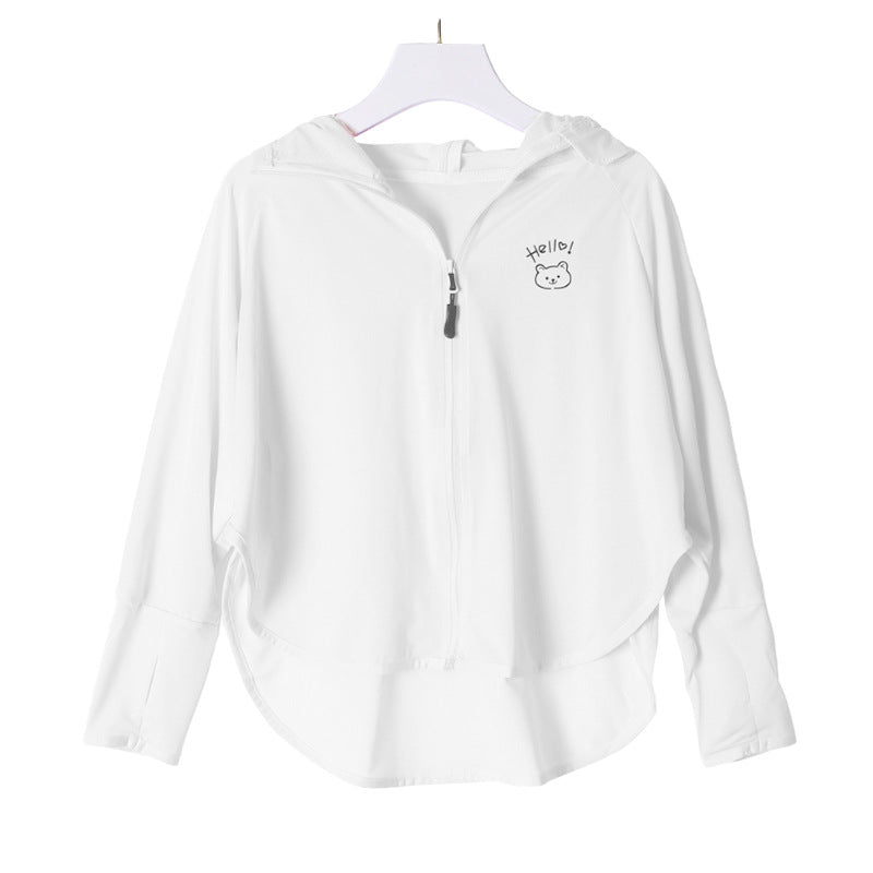 Mädchen multifunktionale UV-Schutzjacke mit Kapuze Drune