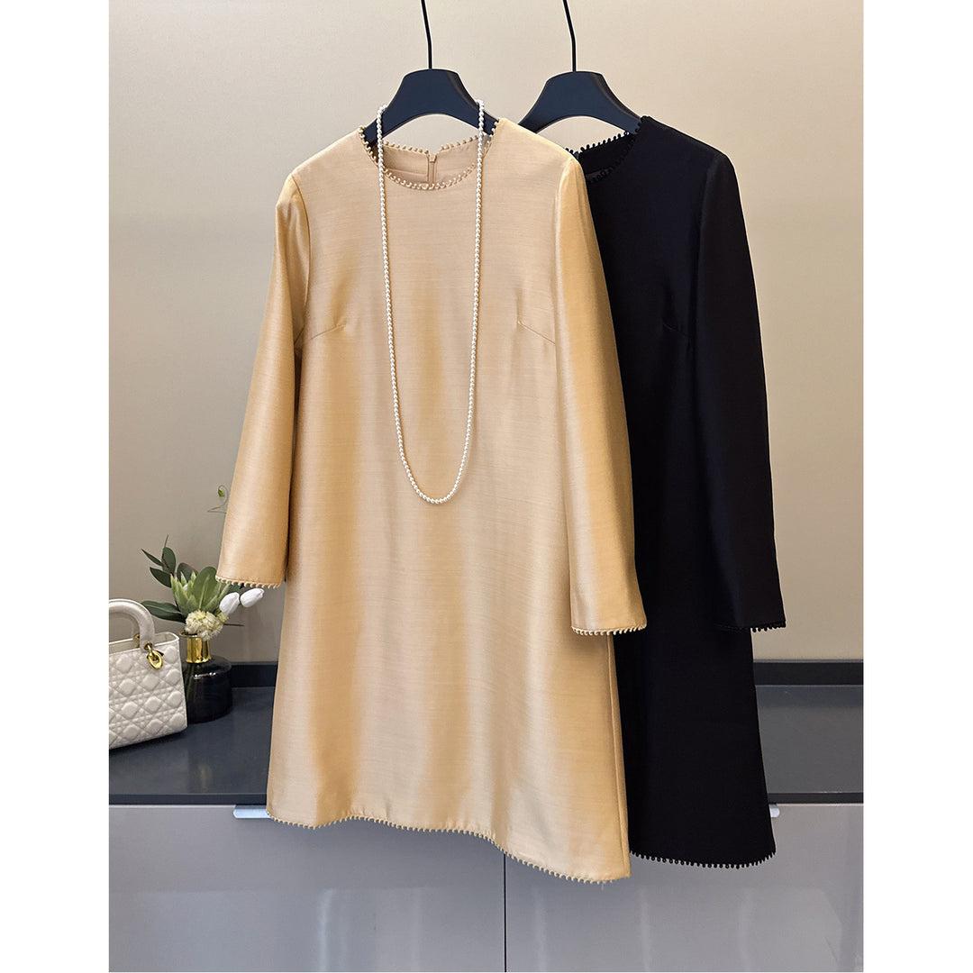 Damen Elegantes Drape Kleid Drune