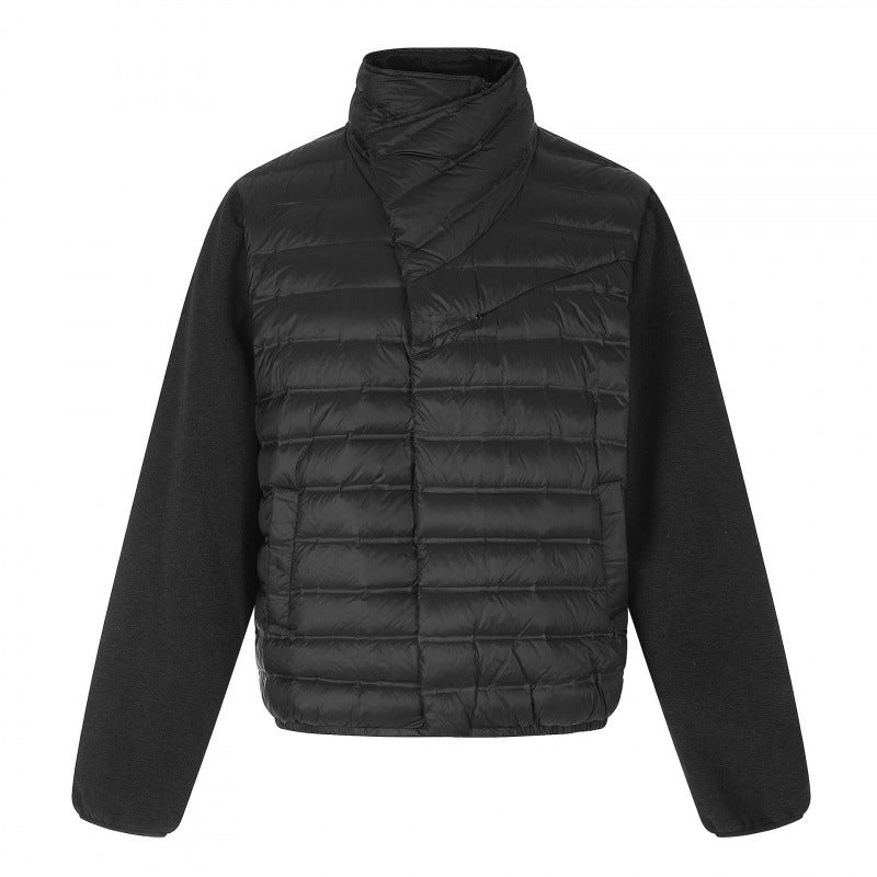 Damen Leichte Hybrid‑Steppjacke mit gesteppter Front und Fleeceärmeln Drune