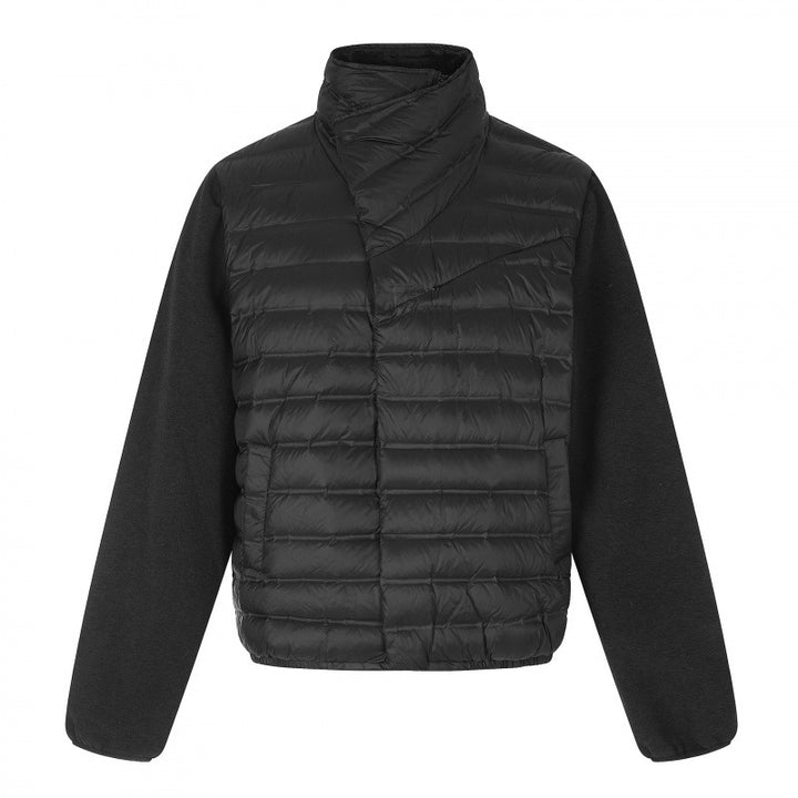 Damen Leichte Hybrid‑Steppjacke mit gesteppter Front und Fleeceärmeln Drune