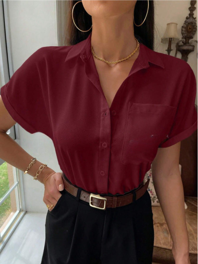 Damen elegante, leichte Bluse Drune