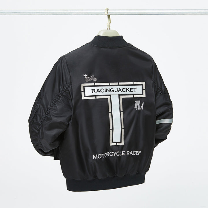 Herren Bomberjacke im Fliegerjackenstil mit reflektierenden Streifen, Utility‑Taschen und leichter Thermofütterung Drune