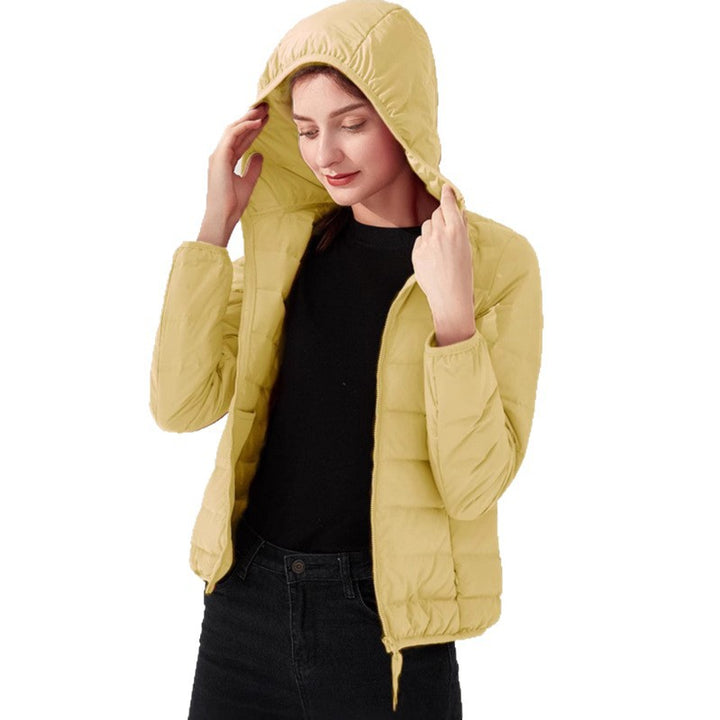 Damen Leichte gesteppte Kurzjacke mit Stehkragen und tailliertem Schnitt Drune