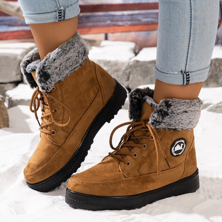 Damen gefütterte Winterstiefel Drune