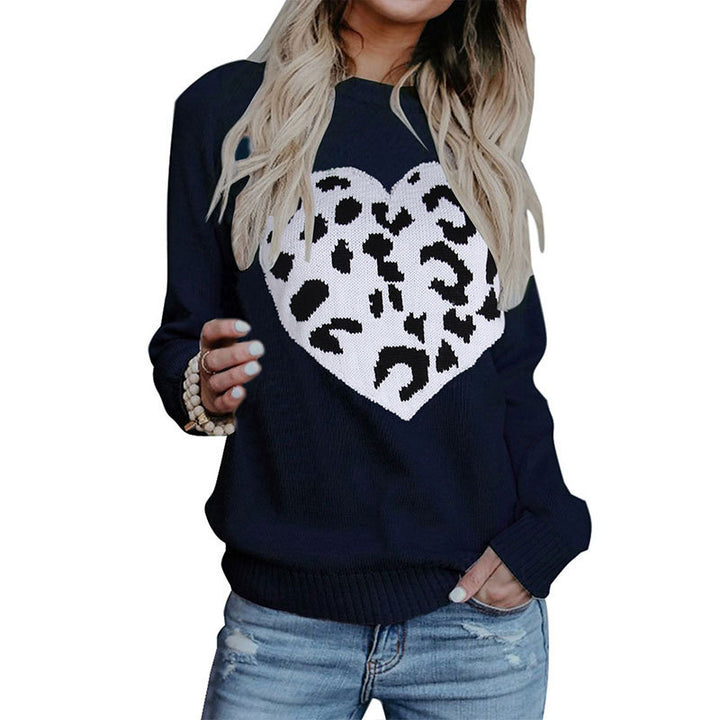 Damen Pullover mit Herz-Muster Drune