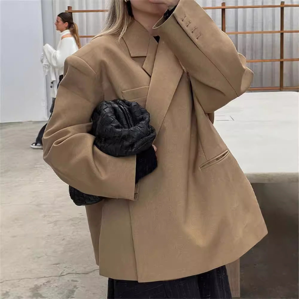 Damen Oversized Blazerjacke mit raffinierter Schnittführung Drune