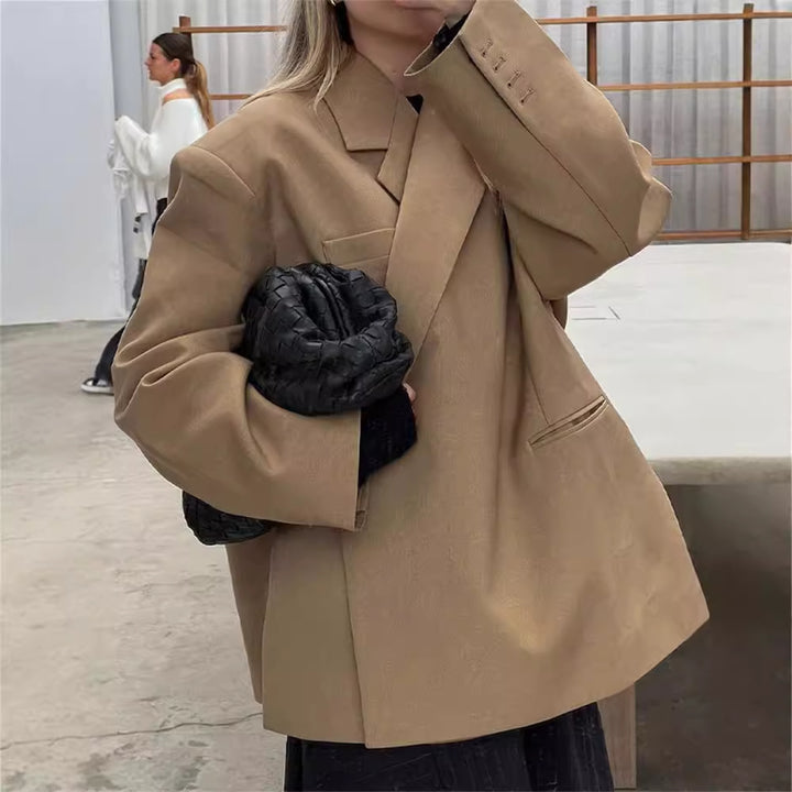 Damen Oversized Blazerjacke mit raffinierter Schnittführung Drune