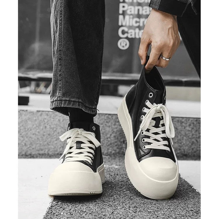 Damen Hohe Sneakers mit modischem Plateau und robustem Obermaterial Drune