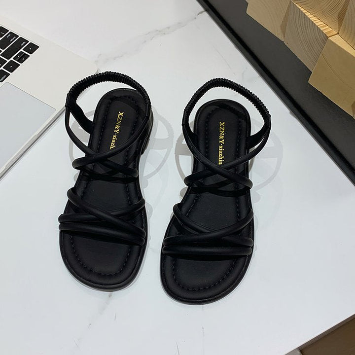 Damen Riemensandalen mit elastischem Riemendesign Drune