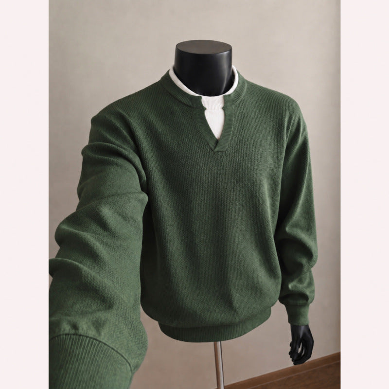 Herren Hochwertiger Strickpullover Drune