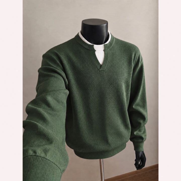 Herren Hochwertiger Strickpullover Drune