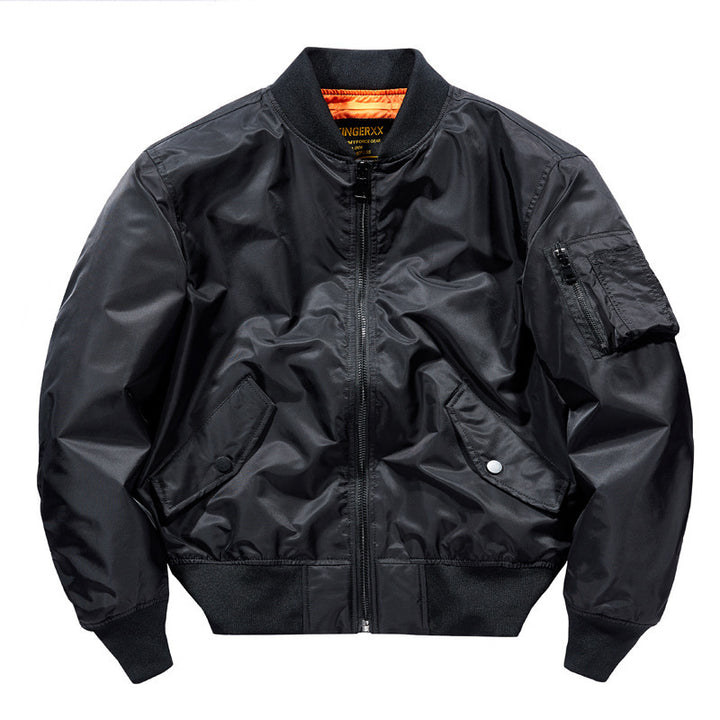 Herren Kurz geschnittener Flieger‑Blouson mit Nylonaußenlage und Rippbündchen Drune