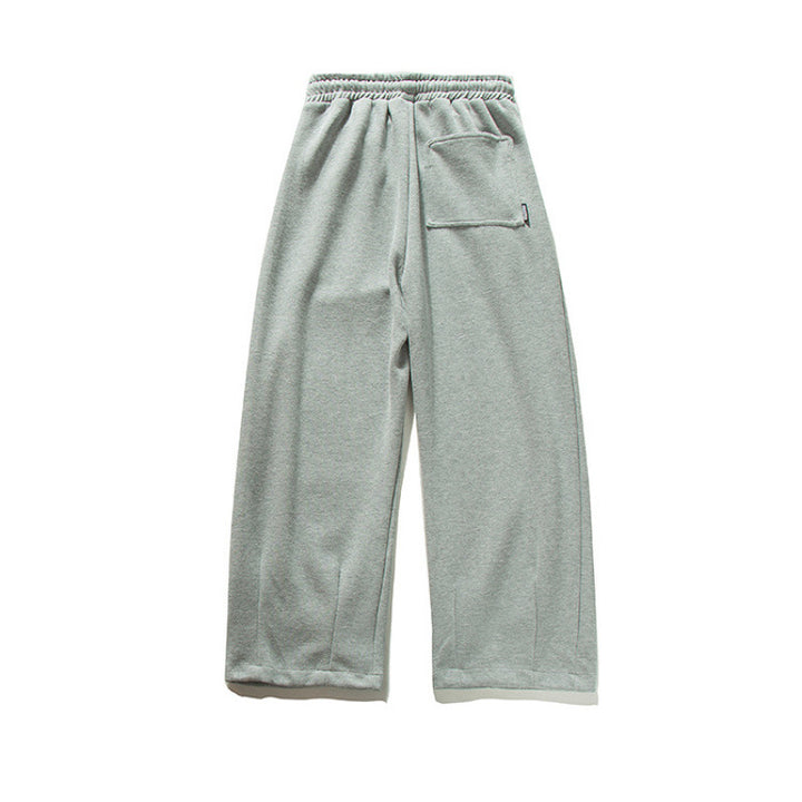 Unisex Weite Jogginghose mit Bundfalten, Elastischem Tunnelzug und Seitentaschen Drune