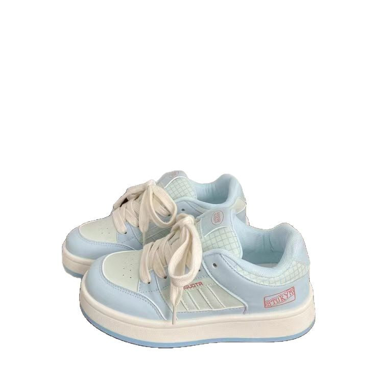 Damen Sportliche Plateau-Sneaker mit ausgeprägtem Schnürsystem und trendigem Design Drune