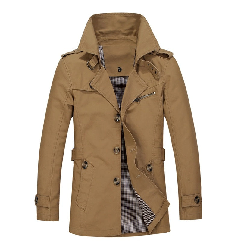 Herren Elegante Übergangsjacke mit praktischem Stehkragen Drune