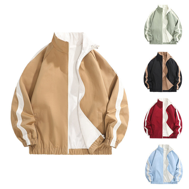 Herren modische Freizeitjacke mit sportlichem Schnitt und kontrastierenden Akzenten Drune