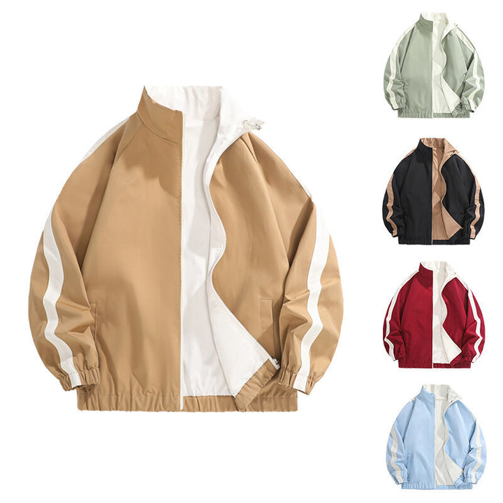 Herren modische Freizeitjacke mit sportlichem Schnitt und kontrastierenden Akzenten Drune