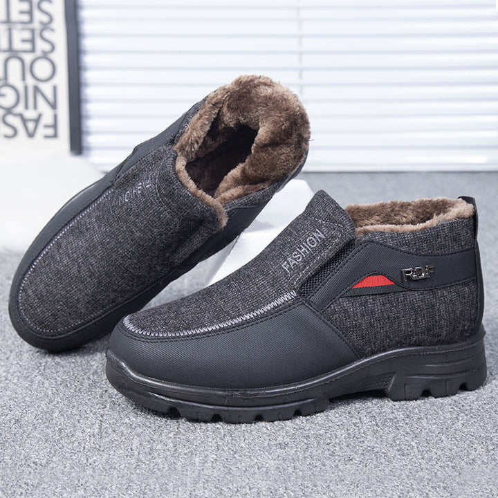 Damen Komfortable und warme Stiefeletten mit Futter Drune