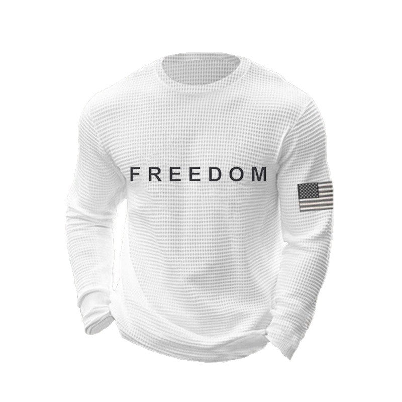 Herren Lässiger Sweatshirt mit Statement Print Drune