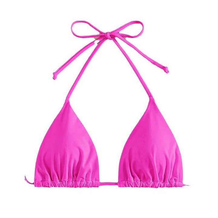 Damen Triangel-Bikini mit verstellbaren Trägern und Bindedetails Drune