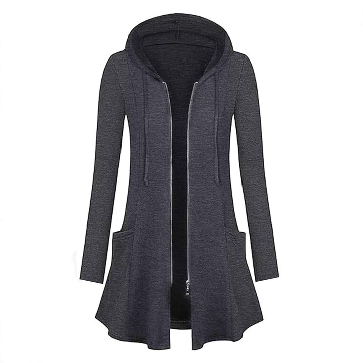 Damen Kapuzenjacke mit Reißverschluss und Seitentaschen Drune