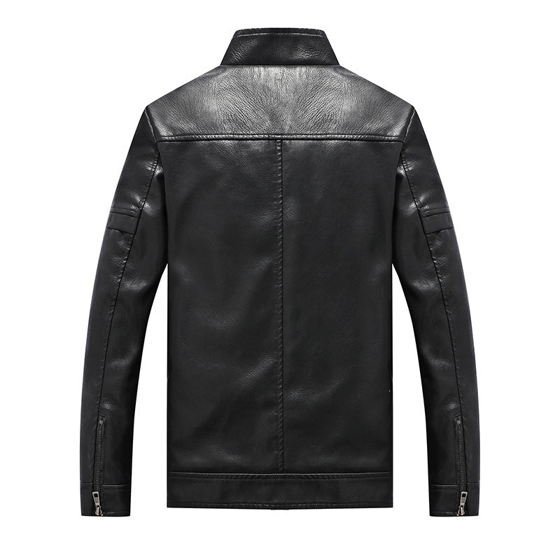 Herren Elegante Motorradlederjacke Drune