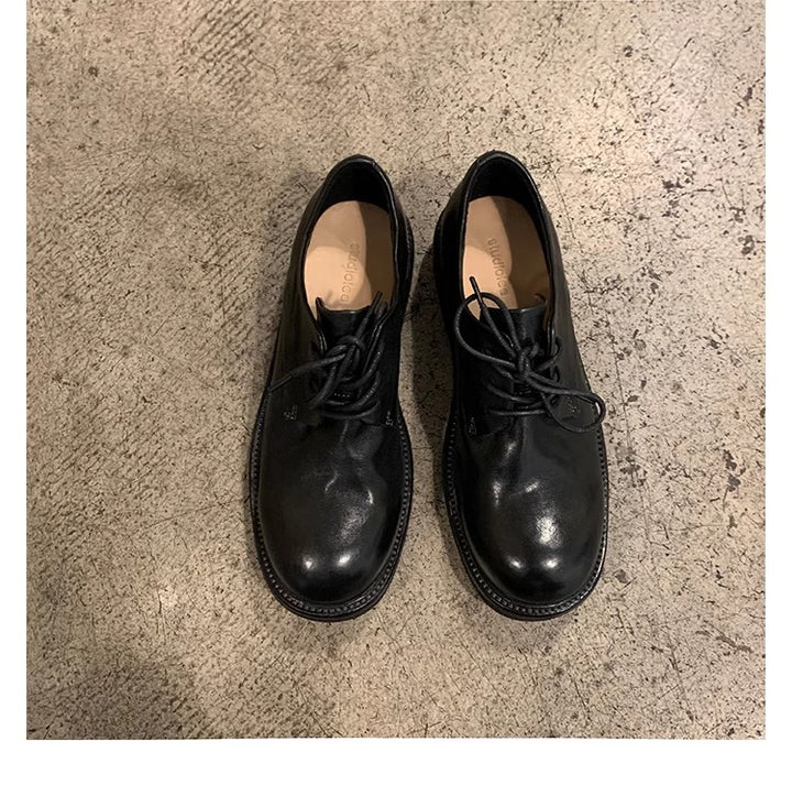 Damen Schnürschuhe aus hochwertigem Leder mit eleganter Profilsohle Drune